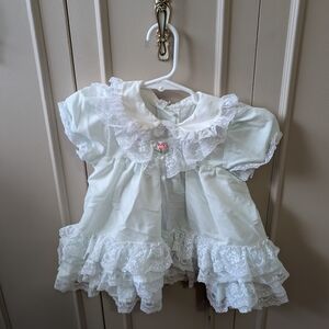 Vintage Baby Dress with Lace Details